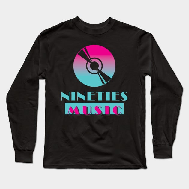 Retro Nineties Music Lover Long Sleeve T-Shirt by Mclickster